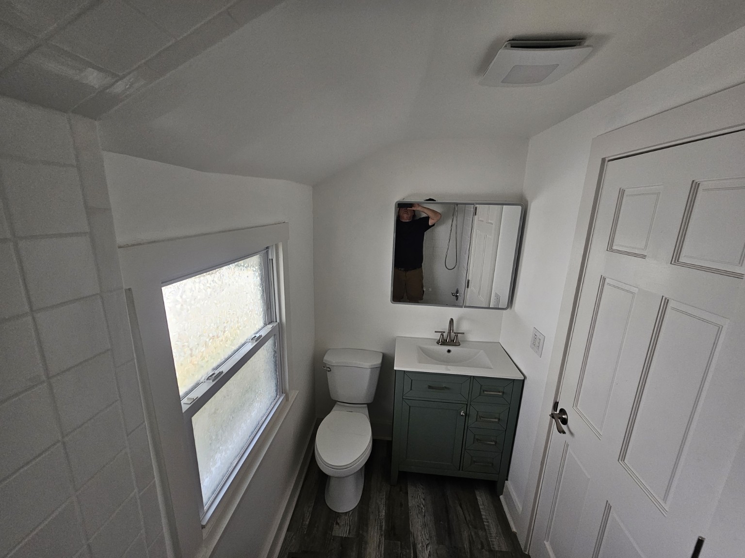 Bathroom — vanity and toilet at 413 East Anderson